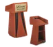 Forbes Industries 5899 Floor Modern Podium w/ (2) Shelves, (2) Wheels 1 image