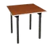 Forbes Industries 600-3030A 600 Series Square Folding Table, 30"W x 30"L x 30"H, Plywood Top with Walnut Stain & UV Polycoat, Aluminum Edge 1 image