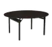 Forbes Industries 600-36DIB-### 600 Series 36" Round Folding Table, 30"H, Laminate Surface, Black Vinyl Edge 1 image