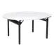 Forbes Industries 600-5X10A-PAD 600 Series Serpentine Folding Banquet Table, 5' ID x 10' OD x 30"H, Padded Vinyl Top 1 image