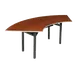 Forbes Industries 600-5X10B-### 600 Series Serpentine Folding Banquet Table, 5' ID x 10' OD, 30" Wide x 30" High, Laminate Surface 1 image