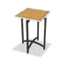 Forbes Industries 7022L-30 EcoFlex Elite Lam Series Square Folding Table, 24"W x 24"D x 30"H, Textured Black, Two-Sided Laminate Top 1 image