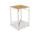 Forbes Industries 7023L-30 EcoFlex Elite Lam Square Folding Table, 24"W x 24"D x 30"H, Two-Sided Laminate Top, Stainless Steel Frame 1 image