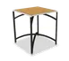Forbes Industries 7032L-24 EcoFlex Elite Lam Square Folding Table, 30"W x 30"D x 24"H, Textured Black, Laminate Top 1 image