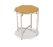 Forbes Industries 7033L-30 EcoFlex Elite Lam Series Round Folding Table, 30" Diameter, Two-Sided Laminate Top, Stainless Steel Frame 1 image