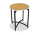 Forbes Industries 7034L-42 EcoFlex Elite Lam Series 30" Round Folding Table, Black Steel Frame, Laminate Top, 42"H 1 image