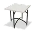 Forbes Industries 7036T-48 EcoFlex Elite Trend Series Folding Table, 36"W x 36"D x 48"H, Textured Black, Side Mount, Steel Square Tube 1 image