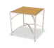 Forbes Industries 7037L-30 EcoFlex Elite Lam Square Folding Table, 36"W x 36"D x 30"H, Two-Sided Laminate Top, Stainless Steel Frame 1 image