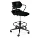 Forbes Industries AS005A12H## Acton® Caster Base Task Stool, Plastic Back & Seat, Arms, Non-Upholstered 1 image
