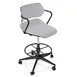 Forbes Industries AS105A14H## Acton® Upholstered Bar Stool with Arms, Caster Base, Soft Caster Brake 1 image