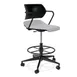 Forbes Industries ASP05A12H## Acton Task Stool, Upholstered Seat, Arms, Caster Base, Soft Caster 1 image