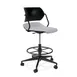Forbes Industries ASP25A12H## Acton® Armless Upholstered Seat Task Stool with Caster Base, Soft Caster, Plastic Back 1 image
