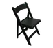 Forbes Industries C450BLP Solid Resin Black Plain Back Folding Chair for Indoor/Outdoor Use  1 image