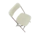 Forbes Industries C600BNE/NE Steel Folding Chair for Indoor/Outdoor Use - Bone Plastic Formed Back & Seat 1 image
