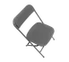 Forbes Industries C600MGR/GR EventXpress™ Folding Chair 18 Gauge Steel Medium Grey Plastic Seat 1 image