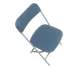 Forbes Industries C600SBL/GR Eventxpress™ Folding Chair 18 Gauge Steel Slate Blue Plastic Seat 1 image