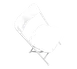Forbes Industries C600WWH/WH Steel Folding Chair for Indoor/Outdoor Use - Wedding White Plastic Formed Back & Seat 1 image