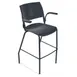 Forbes Industries FGC00###### NIMA™ Four Leg Bar Height Chair, Plastic Back & Seat, Stacking, with Arms 1 image