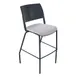 Forbes Industries FGC12 NIMA Four Leg Bar Height Chair, Armless, Plastic Back, Upholstered Seat, Stacking 1 image