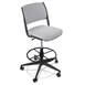 Forbes Industries FGF222###### NIMA Swivel Armless Upholstered Restaurant Bar Stool with Soft Caster 1 image