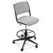 Forbes Industries FGF223 NIMA Upholstered Armless Swivel Bar Stool with Hard Caster, Grade 1 Upholstery 1 image