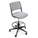Forbes Industries FGF224 NIMA Upholstered Armless Swivel Bar Stool with Soft Caster Brake 1 image