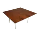 Forbes Industries HO7272 200 Series Square Folding Banquet Table, 72" x 72", 30"H, Plywood Top 1 image
