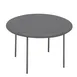 Forbes Industries RS60RDCC-CC Resilient IndestrucTableTOOSeries Folding Table, 60" Round, 29"H, Charcoal Polyethylene Top, Lightweight, 2" Thick 1 image