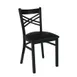 Hubert 32Q-082 CenPro Table Set, 30" Round, 29"H, Black/Cherry Finish, 4 Chairs 2 image