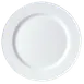 Steelite 11010211 9" Round Ceramic Plate, Wide Rim, Vitrified, Dishwasher & Oven Safe 530°F - 24/Case 1 image