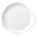 Steelite 11280520 Freeform 12\" x 10.875\" Ceramic Plate, Vitrified, Oven Safe 530°F (275°C) - 1 Dozen 1 image