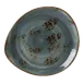 Steelite 11300520 - 12" x 10.9" x 1.1" Freeform Ceramic Plate, Blue, Oven Safe to 530°F - 1 Dozen 1 image