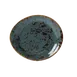 Steelite 11300522 Blue 6" x 5.25" x 0.75" Ceramic Plate, Narrow Rim, Oven Safe 530°F – 1 Dozen 1 image