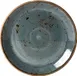 Steelite 11300544 Coupe Plate, 11" x 0.75" Ceramic, Blue Rim, Vitrified, Oven Safe 530°F - 1 Dozen 1 image