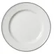 Steelite 1406X0101 11.25" Round Ceramic Plate Black Band, Vitrified, Oven Safe To 530°F - 6/Case 1 image