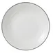 Steelite 1406X0103 Coupe Plate 11.25" Round Black Bead Band, Ceramic, Oven Safe 530°F/275°C - 6/Case 1 image