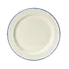 Steelite 17100214 Round China Plate, 6.25" x 0.63" Blue Dapples, Oven Safe 530°F - 36/Case 1 image