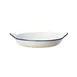 Steelite 17100316 Au Gratin Dish, Round 7.5" x 1.875" Blue Dapple, 19 oz, Oven Safe 530°F - 1 Dozen 1 image