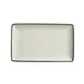 Steelite 17560550 Rect Tray, 10.625" x 6.5", Dapple Charcoal, China, Oven Safe to 530°F - 6/Case 1 image