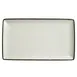 Steelite 17560618 Dapple Charcoal Rectangle Platter, 8" x 4", China, Oven Safe 530°F - 6/Case 1 image