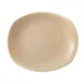 Steelite 17760579 Spice Plate, Oval 12" x 10.25", Sandstone Ceramic, Oven Safe to 530°F - 1 Dozen 1 image