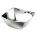 Steelite 5360S326 - Square Stainless Steel Bowl, 10 oz (0.31 qt), 4.5" x 4.5" x 2.0", - 6/Case 1 image