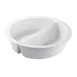 Steelite 5370S559 - Porcelain Chafing Dish Insert, 3.25 Qt (12.75" x 2.5"), 18/10 WNK, New Improved 1 image