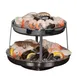Steelite 5850JX01 2-Tier Round Seafood Stand, 9.0" Diameter, 18/10 Steel Metal, Made in USA 1 image