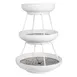 Steelite 5862JX61 - 3-Tier Seafood Stand, 11.625"×17" Silver Finish, Stainless, 17-20" Height 1 image