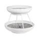 Steelite 5862JX62 2‑Tier Seafood Stand, 11.625" x 10.0" White Metal, 9"‑12", Steel Base, Silvers 1 image
