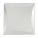 Steelite 61105ST0506 Square Plate 10.875" Bone China, Embossed Rim, Oven Safe 500°F - 1 Dozen 1 image