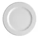 Steelite 61131ST0253 Avalon Round Plate, 10.25" Wide Rim, Porcelain, Oven Safe to 500°F - 1 Dozen 1 image