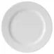Steelite 62101ST0645 Cadence 6.375" Round Porcelain Plate, Wide Rim, Oven Safe to 500°F - 36/Case 1 image