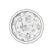 Steelite 62536FP812 - 9" Round Porcelain Plate, Adelina Marisa Slate Folio Scalloped, 1 Dozen 1 image